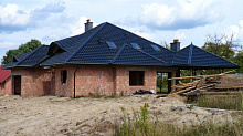 Лист металлочерепицы D-Matt (Arcelor Mitall -Германия) чёрный RAL9005 Venecja